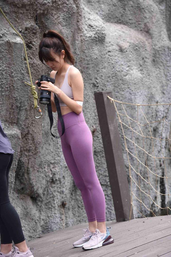 香芋色瑜伽裤高马尾女孩【111P】04039-小春日