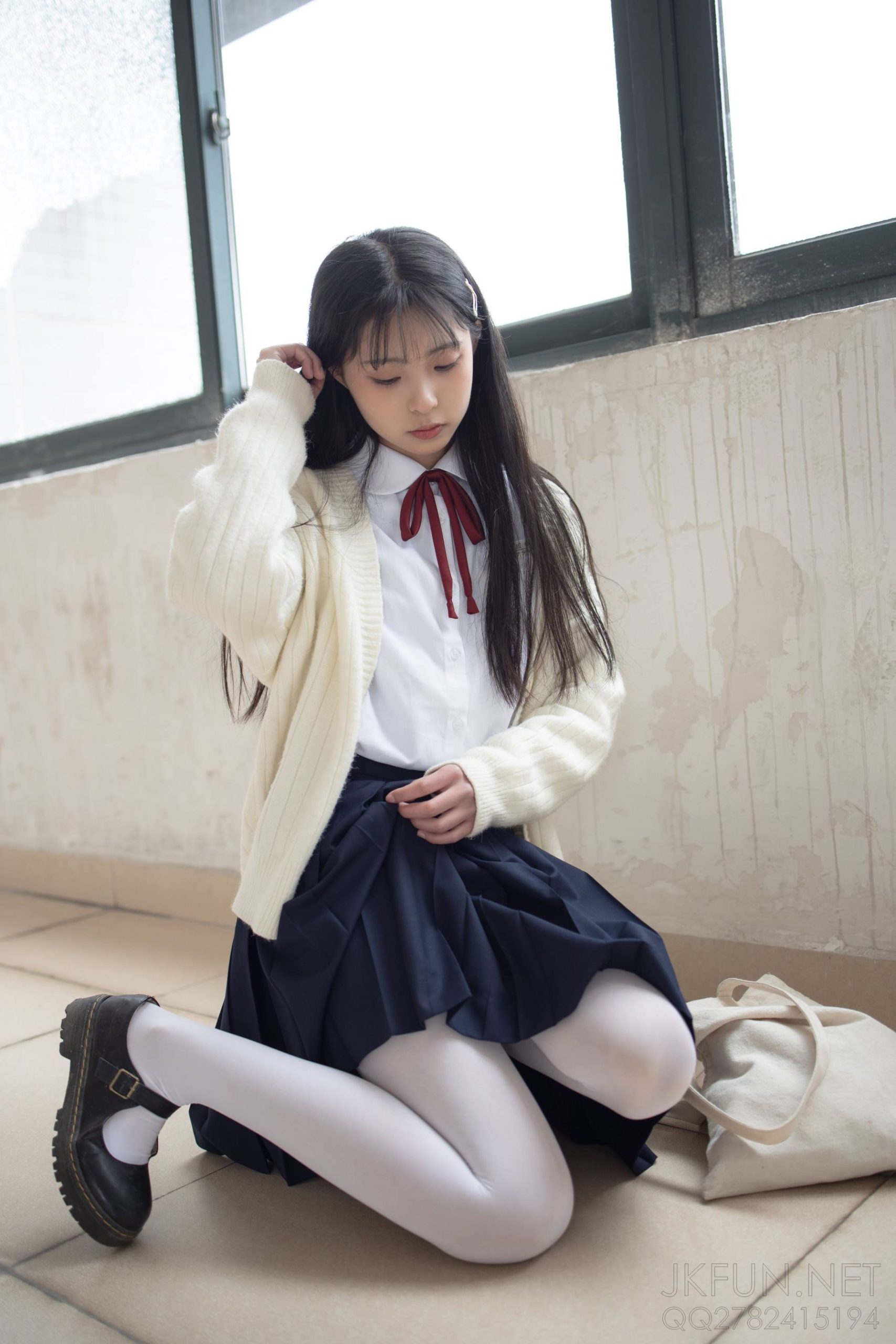 图片[3]-甜美可人的白丝姑娘【127P】20011-小春日