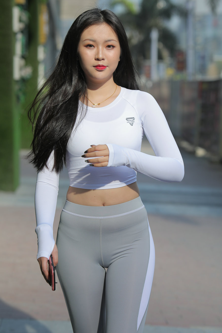 图片[1]-灰色瑜伽裤女孩 J0907 468P2V-6.31GB-小春日