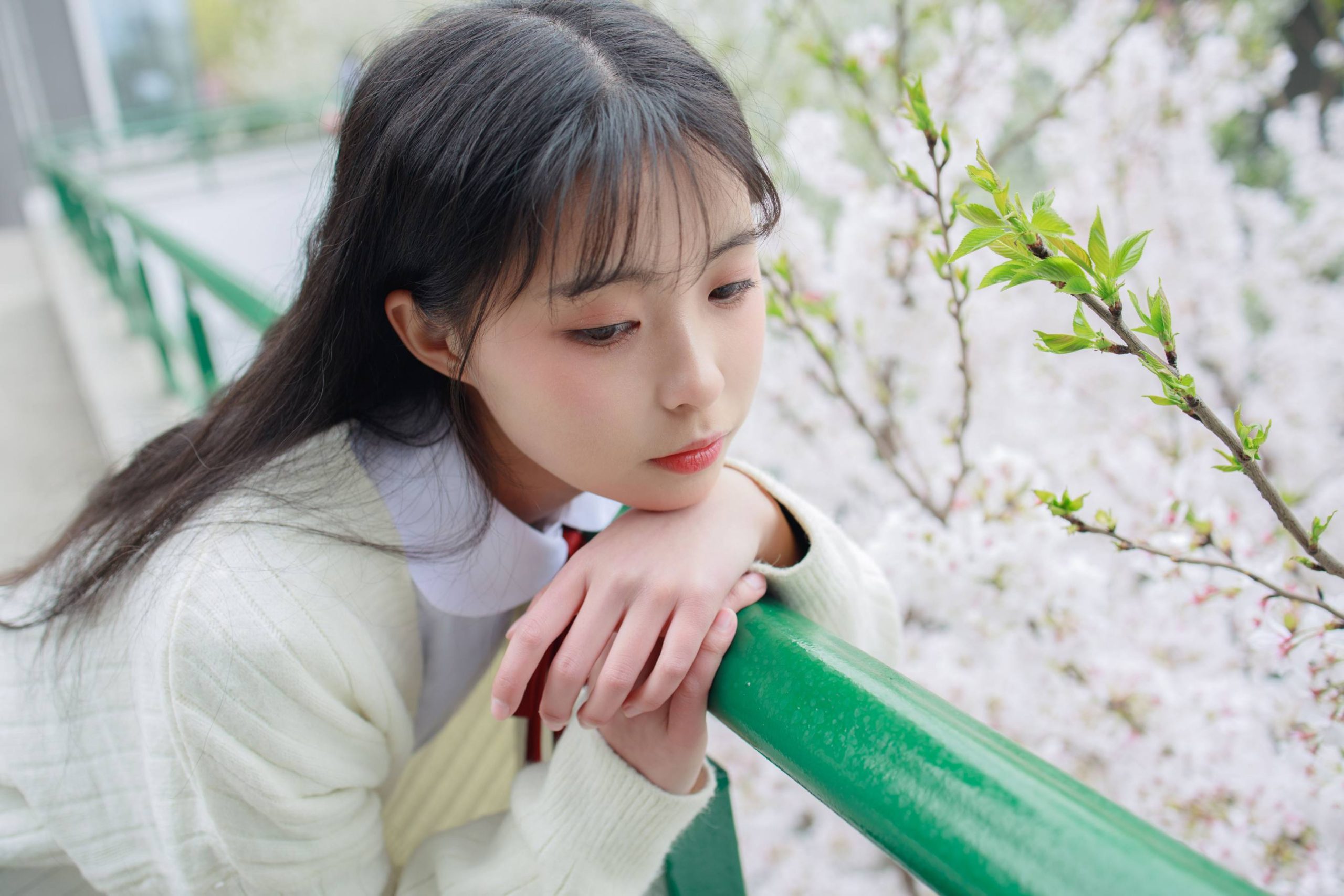 图片[6]-甜美可人的白丝姑娘【127P】20011-小春日