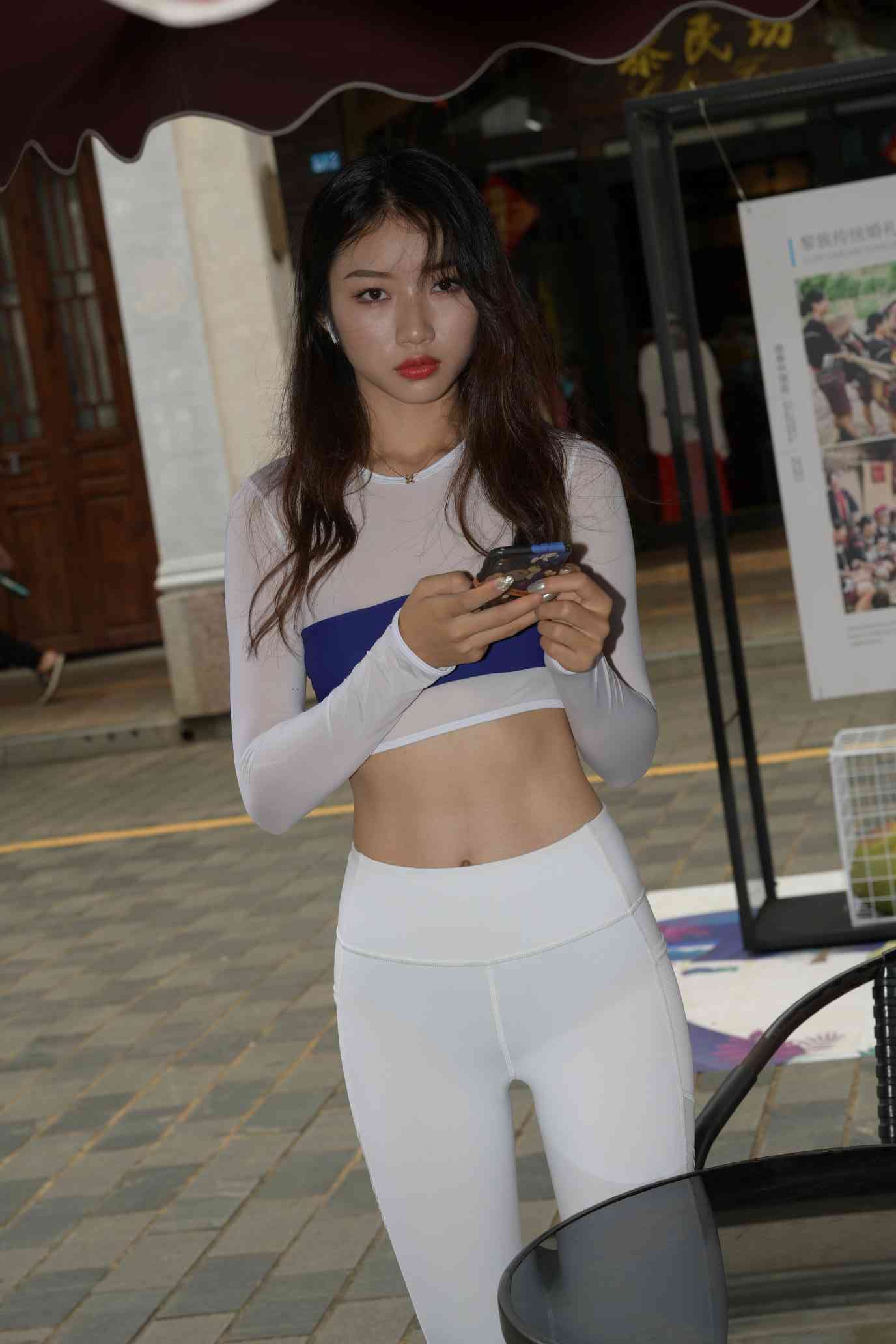 图片[3]-白色瑜伽裤好身材女孩【530P】04041-小春日