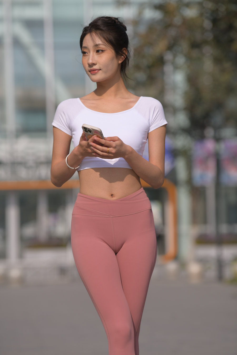 图片[1]-粉红色瑜伽裤女孩J4915 583P1V-26.4GB-小春日