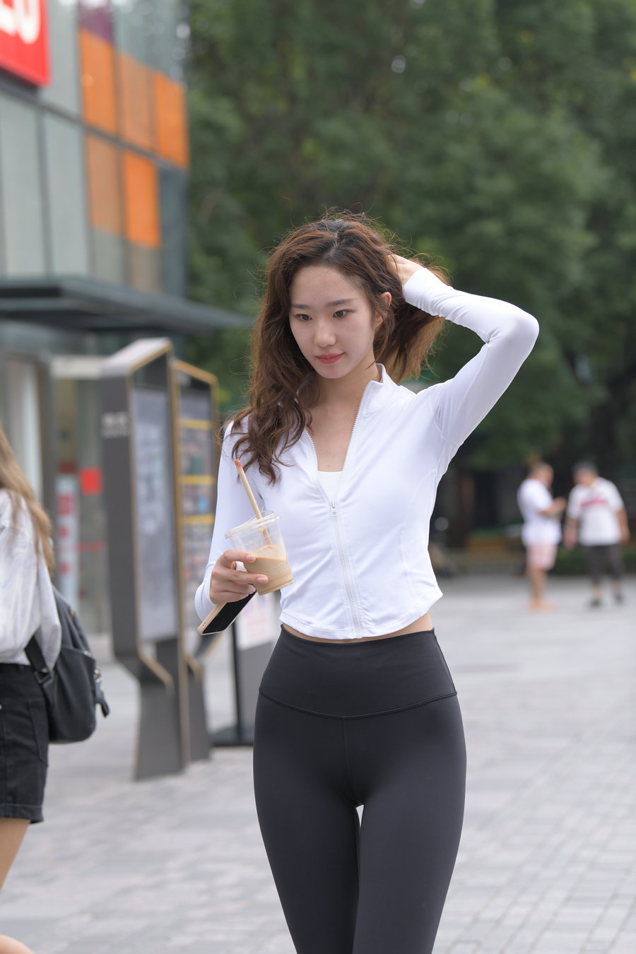 图片[3]-像刘亦菲的黑色瑜伽裤女孩J2237 340P1V-14.8GB-小春日