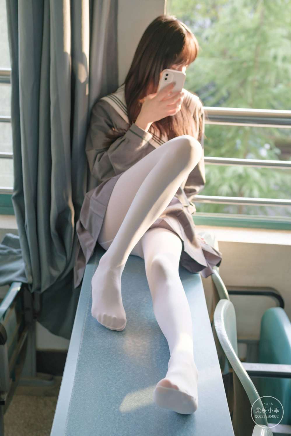 图片[6]-白丝清纯少女真的太可爱了【60P】20001-小春日