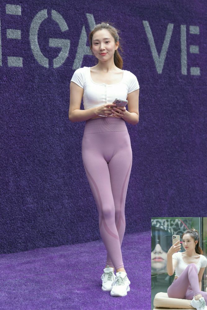 图片[4]-香芋色瑜伽裤高马尾漂亮女孩J2206 545P1V-19.1GB-小春日