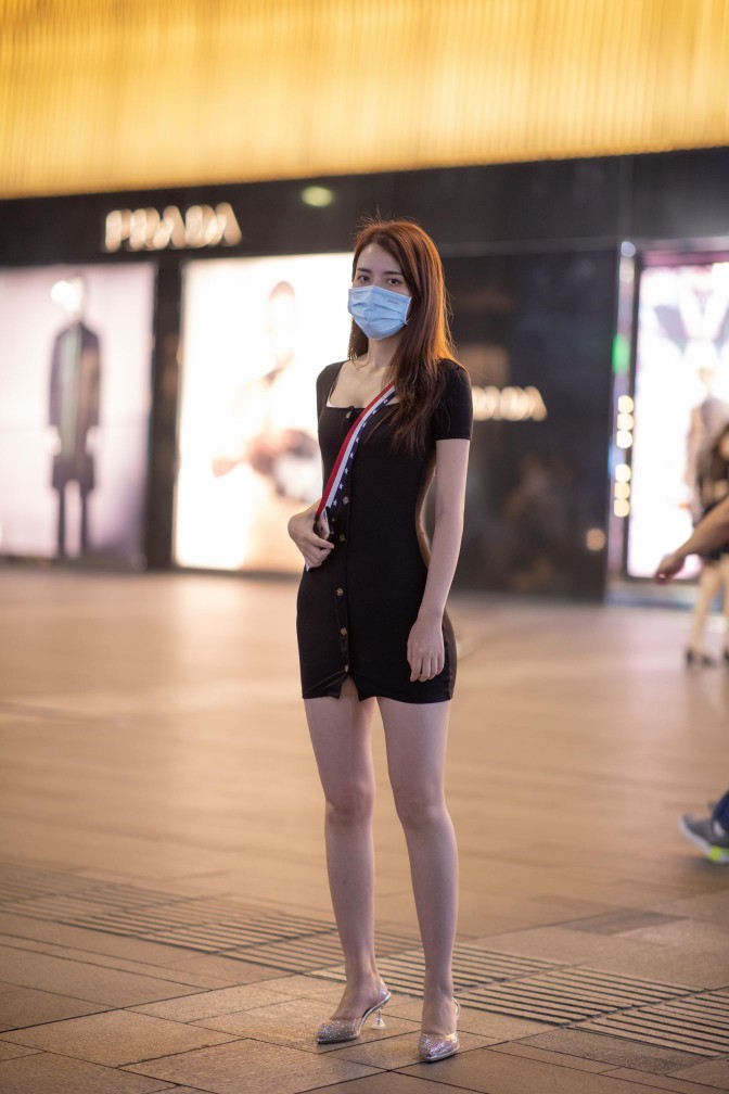 图片[4]-逛商场的黑色包臀裙美丽女孩【385P】00050-小春日