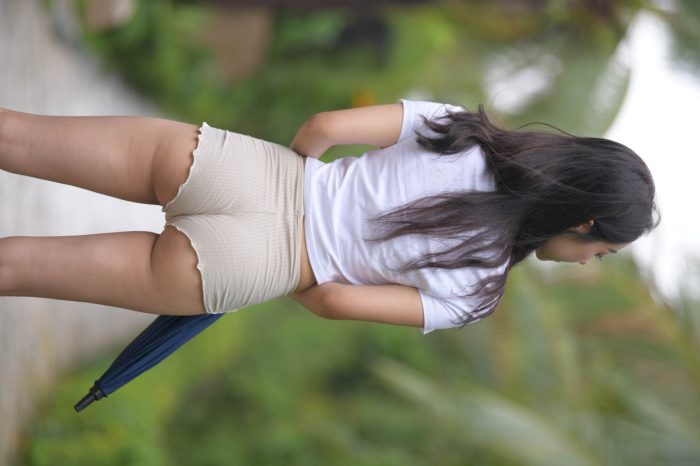 在郊外的长发热裤姑娘【388P】00022-小春日