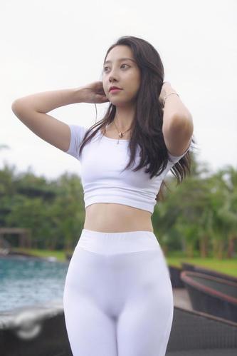 图片[2]-白色瑜伽裤柔情女孩 J1406 554P2V-21.1GB-小春日