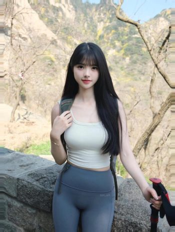 图片[9]-爱爬山的瑜伽裤MM，太甜美了！~-小春日