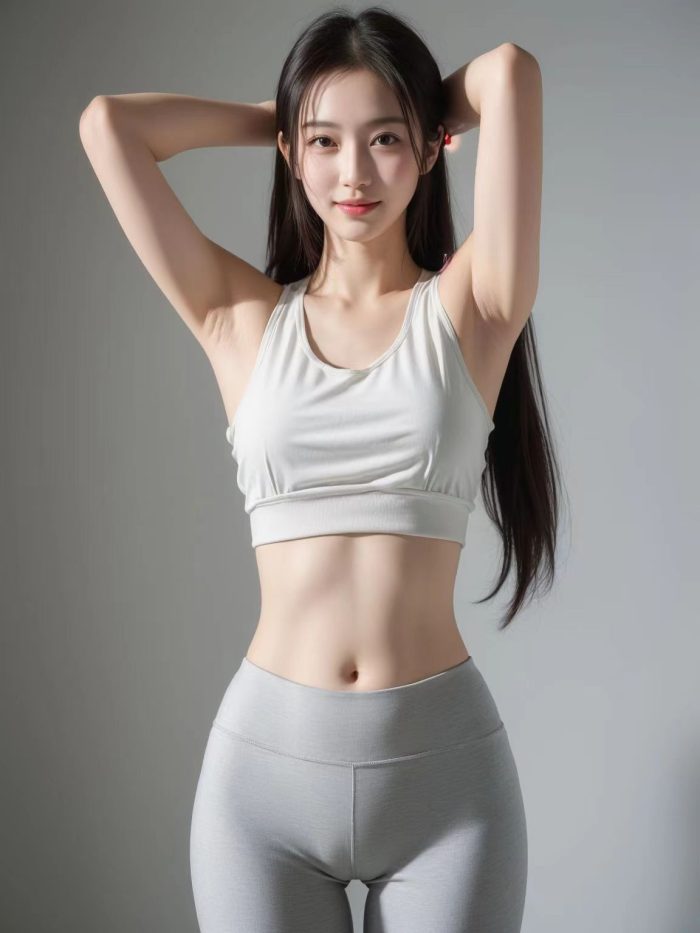 AI瑜伽裤清纯妹子系列图-小春日